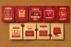 Chinese New Year Sale Instagram Carousel &amp; Canva Template Product Image 2