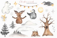 Christmas animals watercolor Product Image 2