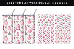 Christmas 20oz Tumbler Wrap | Sublimation PNG Bundle Product Image 3