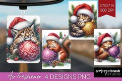 Christmas Animals Air Freshener PNG - Cute Christmas PNG Product Image 1
