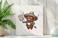 Cinco De Mayo Highland Cow Sublimation Product Image 3