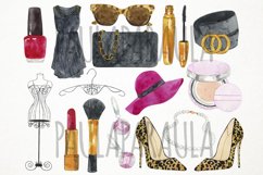 Watercolor Fashion Clipart, Glamour Clipart, Beauty Clipart Product Image 2