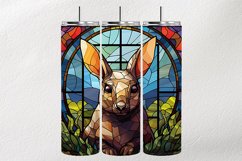 Aardvark Stained Glass Square Coaster - 04 Variations Product Image 2