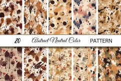Seamless Digital Paper Pack| Abstract Neutral Boho Abstract Product Image 2