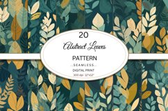 Abstract Seamless Leaf Digital Paper| Earthy Tone Colors Product Image 1