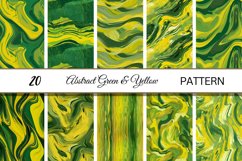 Green Yellow Abstract | Seamless Wavy Digital Paper Product Image 3