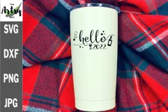 Hello 2022 New Years svg, new years shirt svg Product Image 2