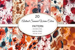 Seamless Digital Paper Pack| Abstract Colorful Boho Paper Product Image 1