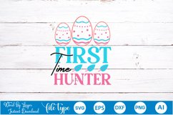 First Time Hunter SVG Cut File Product Image 1
