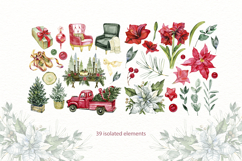 Christmas Watercolor Clipart Set Product Image 2