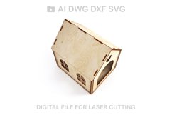 Dollhouse vector for CNC svg vector file, vector cut file Product Image 5