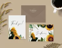 Watercolor sunflower png clipart. Product Image 7