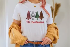 Tis the Season Christmas Design SVG Retro Design Product Image 1