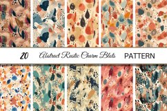 Abstract Seamless Rustic Charm| Colorful Boho Paper Pack Product Image 2