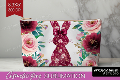 Coquette Easter Cosmetic Bag - Easter Makeup Bag PNG Product Image 1