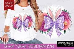 Coquette Easter Round Tshirt Background - Easter PNG Product Image 1