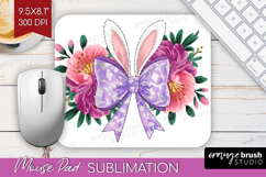 Coquette Easter Mouse Pad Sublimation - Easter Mousepad PNG Product Image 1