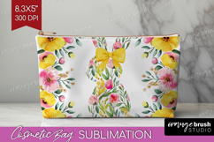 Coquette Easter Cosmetic Bag - Easter Makeup Bag PNG Product Image 1