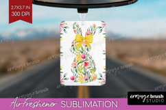 Coquette Easter Air Freshener PNG - Easter PNG Sublimation Product Image 1