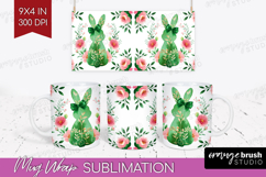 Coquette Easter Mug Wrap - Easter Mug PNG Sublimation Product Image 1
