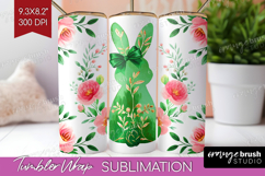 Coquette Easter Tumbler Wrap - Easter Tumbler PNG Product Image 1