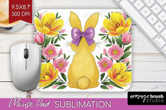 Coquette Easter Mouse Pad Sublimation - Easter Mousepad PNG Product Image 1