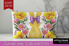 Coquette Easter Cosmetic Bag - Easter Makeup Bag PNG Product Image 1