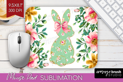 Coquette Easter Mouse Pad Sublimation - Easter Mousepad PNG Product Image 1