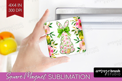 Coquette Easter Magnet Sublimation - Easter Square Magnet Product Image 1