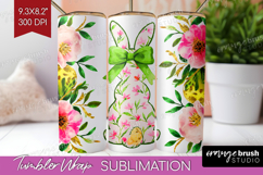 Coquette Easter Tumbler Wrap - Easter Tumbler PNG Product Image 1