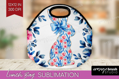 Coquette Easter Lunch Bag - Easter Lunch Bug PNG Sublimation Product Image 1