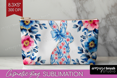 Coquette Easter Cosmetic Bag - Easter Makeup Bag PNG Product Image 1