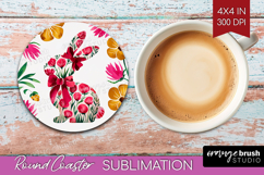Coquette Easter Round Coaster - Easter Coaster PNG Product Image 1