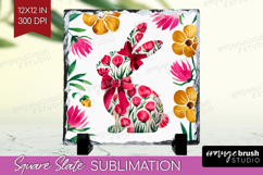 Coquette Easter Slate PNG - Easter Square Slate Sublimation Product Image 1