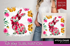 Coquette Easter Tote Bag - Easter Tote Bag PNG Sublimation Product Image 1