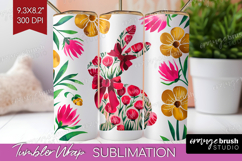 Coquette Easter Tumbler Wrap - Easter Tumbler PNG Product Image 1