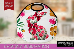 Coquette Easter Lunch Bag - Easter Lunch Bug PNG Sublimation Product Image 1