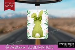 Coquette Easter Air Freshener PNG - Easter PNG Sublimation Product Image 1