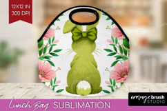 Coquette Easter Lunch Bag - Easter Lunch Bug PNG Sublimation Product Image 1