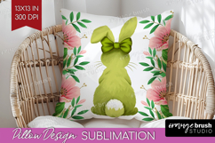 Coquette Easter Pillow Sublimation - Easter Pillow Cover PNG Product Image 1