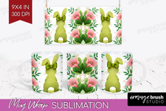 Coquette Easter Mug Wrap - Easter Mug PNG Sublimation Product Image 1