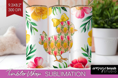 Coquette Easter Tumbler Wrap - Easter Tumbler PNG Product Image 1