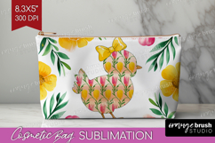 Coquette Easter Cosmetic Bag - Easter Makeup Bag PNG Product Image 1