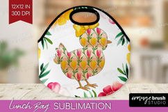 Coquette Easter Lunch Bag - Easter Lunch Bug PNG Sublimation Product Image 1