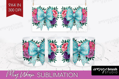 Coquette Easter Mug Wrap - Easter Mug PNG Sublimation Product Image 1