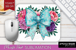 Coquette Easter Mouse Pad Sublimation - Easter Mousepad PNG Product Image 1