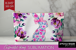 Coquette Easter Cosmetic Bag - Easter Makeup Bag PNG Product Image 1