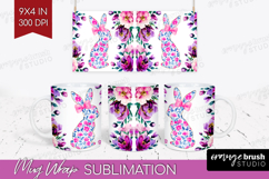 Coquette Easter Mug Wrap - Easter Mug PNG Sublimation Product Image 1
