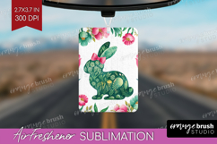 Coquette Easter Air Freshener PNG - Easter PNG Sublimation Product Image 1