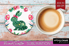 Coquette Easter Round Coaster - Easter Coaster PNG Product Image 1
